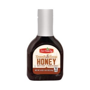 Our Family Sweet & Tangy Honey BBQ Sauce | Packaged