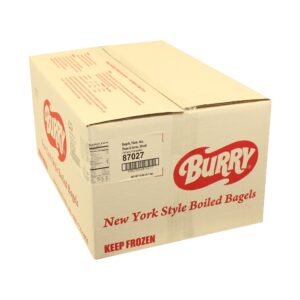 Sliced 4 oz. Plain Bagels | Corrugated Box