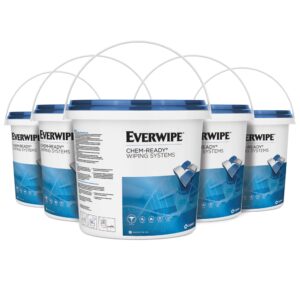 BUCKET WET WIPE WHT W/LID 5CT | Packaged