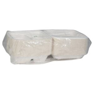 CONT MOLD FBR 3CMPT 9X9 NAT 150CT | Packaged