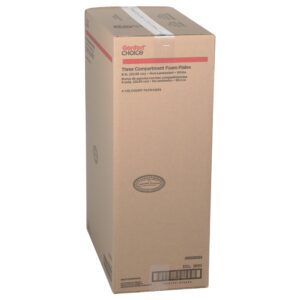 Satinware 9″ 3 Comp 125 Ct | Corrugated Box