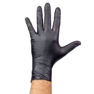 GLOVE VNYL MED PWDFR BLK 10-100CT | Styled