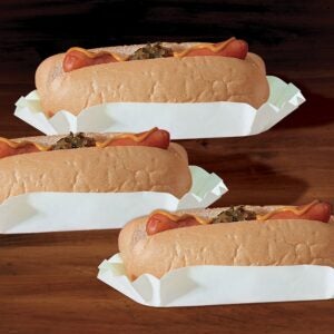 Hot Dog Paper Trays | Styled