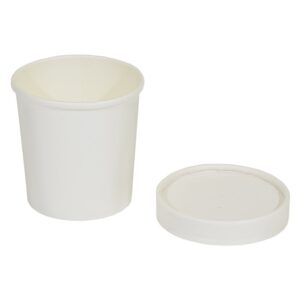 CUP SOUP 16 OZ W/ LID WHITE PLAIN POL | Raw Item