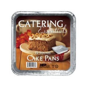 8×8″ Square Foil Cake Pan | Packaged