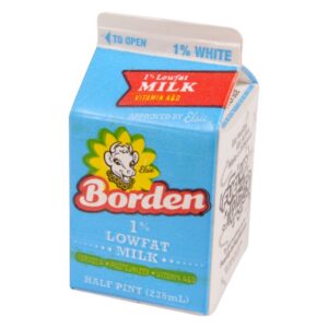 MILK WHT 1% REDC FAT 50-8FLZ BORDN | Packaged