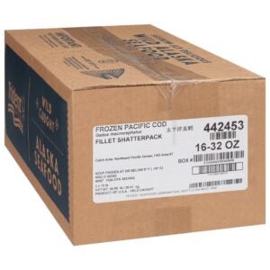 Alaskan Cod Fillets | Corrugated Box