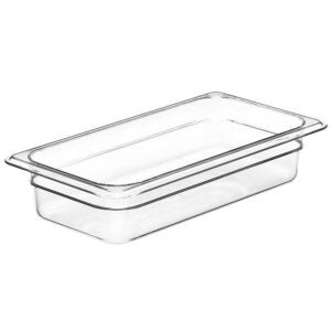 2.5″ Deep Clear 1/3 Size Pan | Raw Item