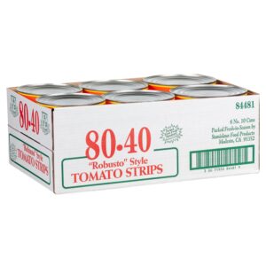 TOMATO STRIPS FILETTO 80/40 CAL TOMATO ( | Packaged