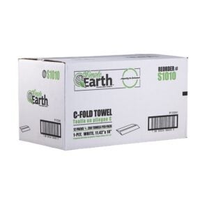 TOWEL C-FLD WHT 2400CT SIMPLE EARTH | Corrugated Box