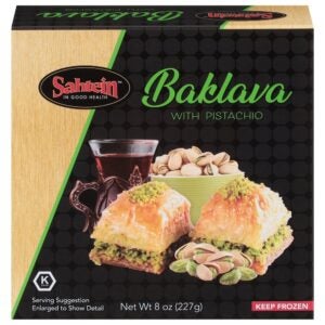 SAHTEIN BAKLAVA WITH PISTACHIOS 7.4oz | Packaged