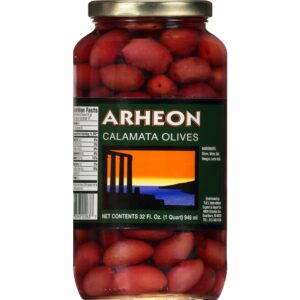 ARHEON OLIVES KALAMATA JARS 32 OZ | Packaged