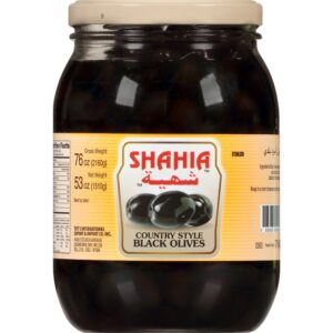 SHAHIA OLIVES BLACK COUNTRY STYLE 1580 G | Packaged