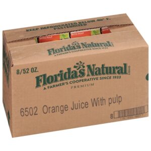 FL NAT JUICE ORNG 100% W/PULP 52FLZ | Corrugated Box