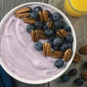 Low Fat Blueberry Yogurt | Styled