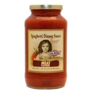 Gia Russa Meat Spaghetti Sauce 24oz | Packaged