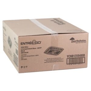 CONT PLAS 48Z BLK W/LID CLR 200CT | Corrugated Box