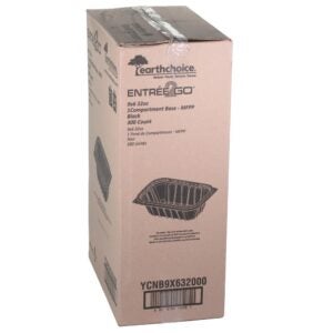 CONT PLAS 32Z RECT BLK 300CT ERTHCH | Corrugated Box