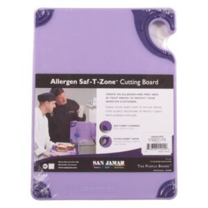 Allergen Purple Cutting Board, 12×18 | Packaged