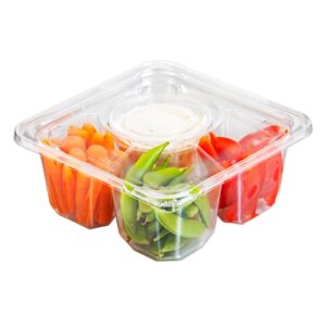 3 Compartment Plastic Containers | Styled