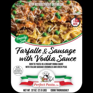 Farfalle Sausage Pasta | Packaged