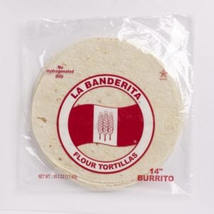 TORTILLA FLOUR 14″ 8-12CT LABAND | Packaged