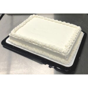 Chocolate Half Sheet Cake with Vanilla Buttercream