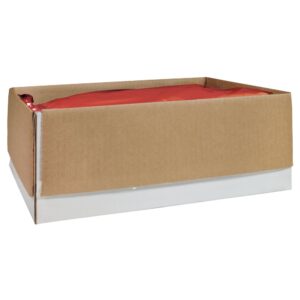 Table Skirt, Plastic, Apple Red, 29″x14′ | Packaged