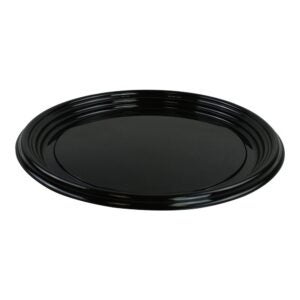 12″ Black Plastic Trays | Raw Item