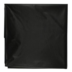 Plastic Tablecover, Round, Black, 82″ | Raw Item
