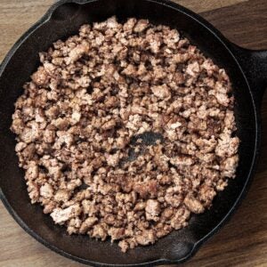 Ground Beef, 77/23 Mix, with TVP | Styled