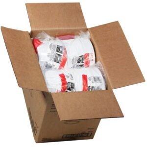 6″ White Plastic Plates | Packaged