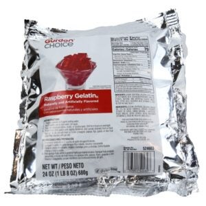 Raspberry Gelatin Mix | Packaged