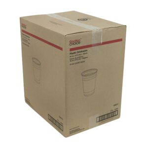 16 oz. Black Plastic Cups | Corrugated Box