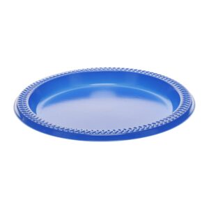 7″ Blue Plastic Plate | Raw Item
