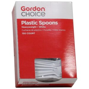 White Plastic Spoons | Packaged