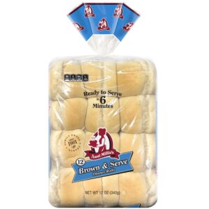 Brown & Serve Rolls, White | Packaged