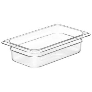 2.5″ Deep Clear 1/4 Size Pan | Raw Item