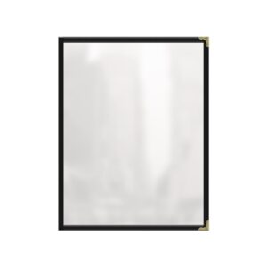 MENU DBL PANEL 8.5X11 CLR VNYL 24CT | Raw Item