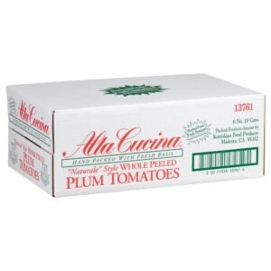 Whole Peeled Plum Tomatoes | Corrugated Box