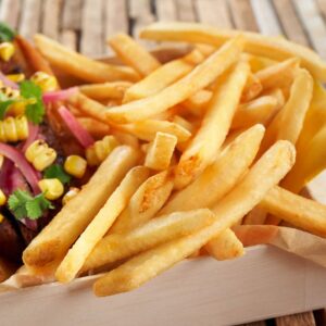 Skin-On Trim Cut French Fries | Styled