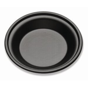 4-125 9″ PLAS DP PASTA PLATE BLK | Raw Item