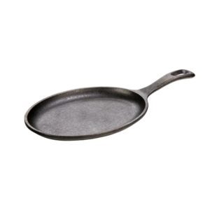 Cast Iron Oval Griddle with Handle | Raw Item