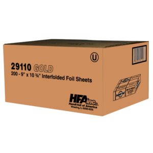 FOIL SHEETS 9X10.75″ GLD 12-200CT | Corrugated Box