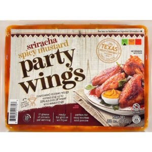 Sriracha Spicy Mustard Wings 4# | Packaged