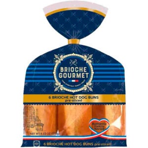 Brioche Gourmet Hot Dog Buns | Packaged