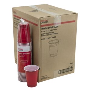 16oz Red Plastic Cups | Styled