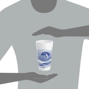 Foam Cups, 20 oz. Horizon Blue | Styled