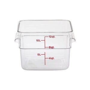 CONT FD SQ CLR 12QT 1CT CAMB | Raw Item