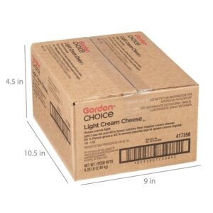 CHEESE CREAM SPRD 1/3 LESS FAT 100-1Z | Corrugated Box